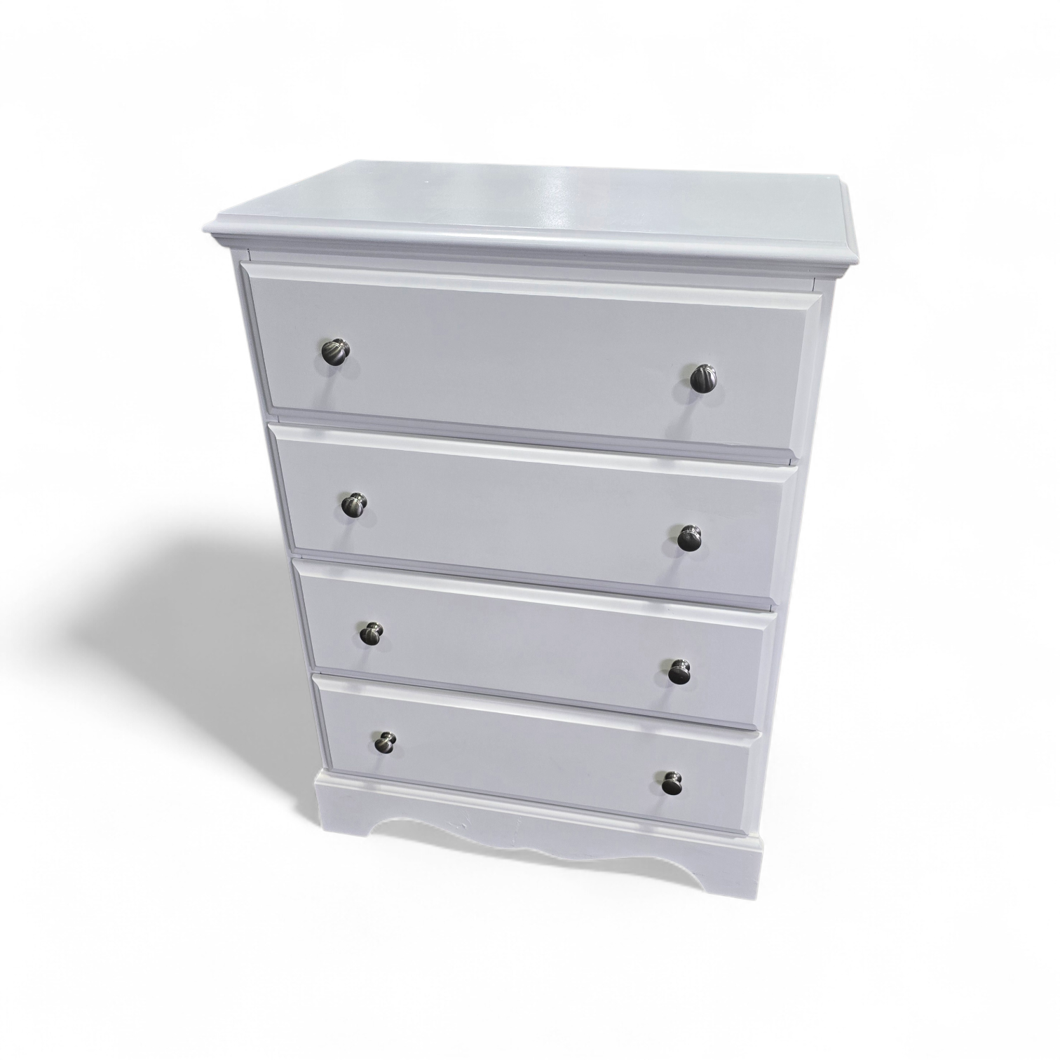 White 4-Drawer Chest