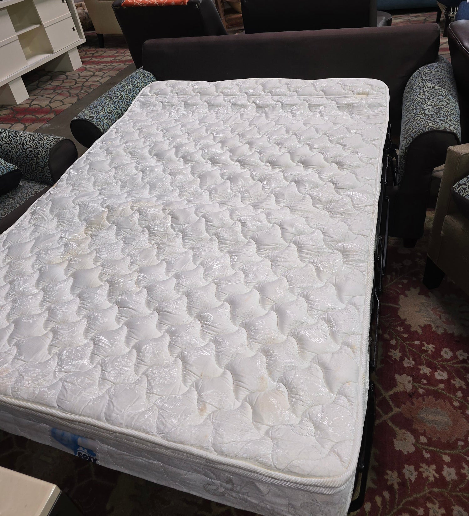 Sleeper, Sofa, Cartersville, SHL, Patterned, Queen, Southern, Hospitality, Liquidation, Used, Liquidators, Hotel, Furniture, North, Georgia, Full, coastal