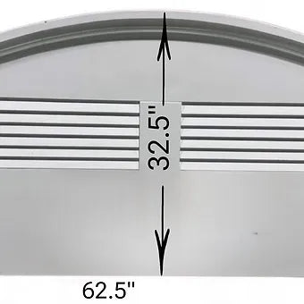 White Headboard- 62.5" X 32.5"