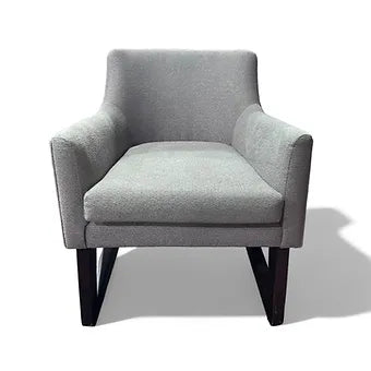Stylish Modern Gray Bucket Accent Chair