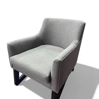 Stylish Modern Gray Bucket Accent Chair