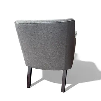 Stylish Modern Gray Bucket Accent Chair