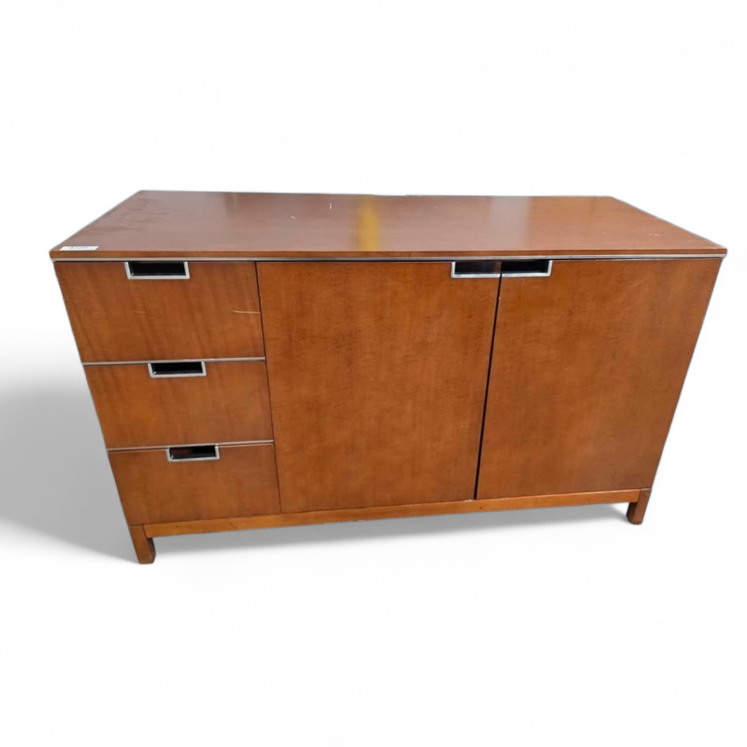 SHL front view of Fairmont Designs TV dresser, 72 x 25 x 36, with drawers and cabinet, used and in good condition