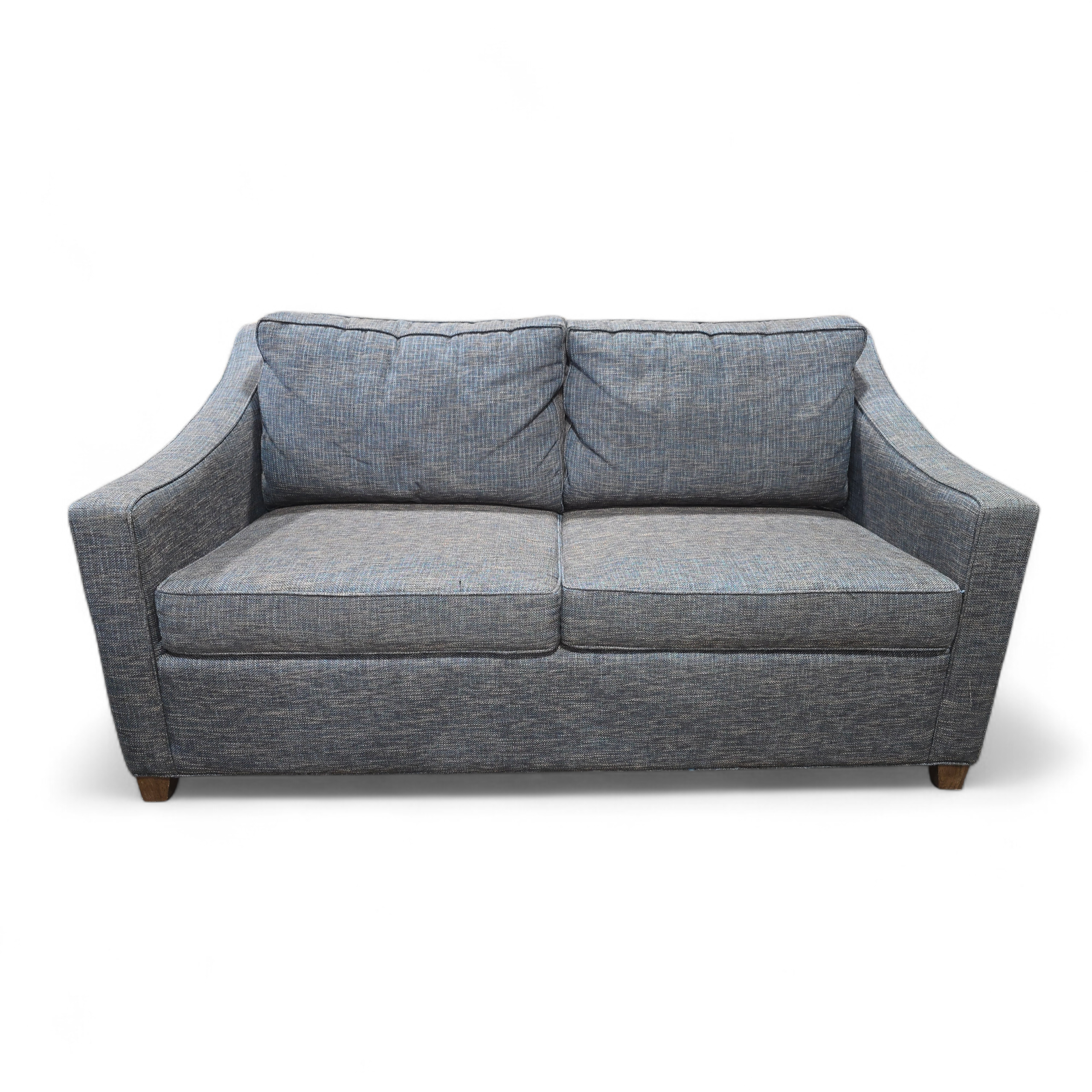 SHL Southfield two-seater sofa sleeper front view, full-size mattress included, used and in good condition