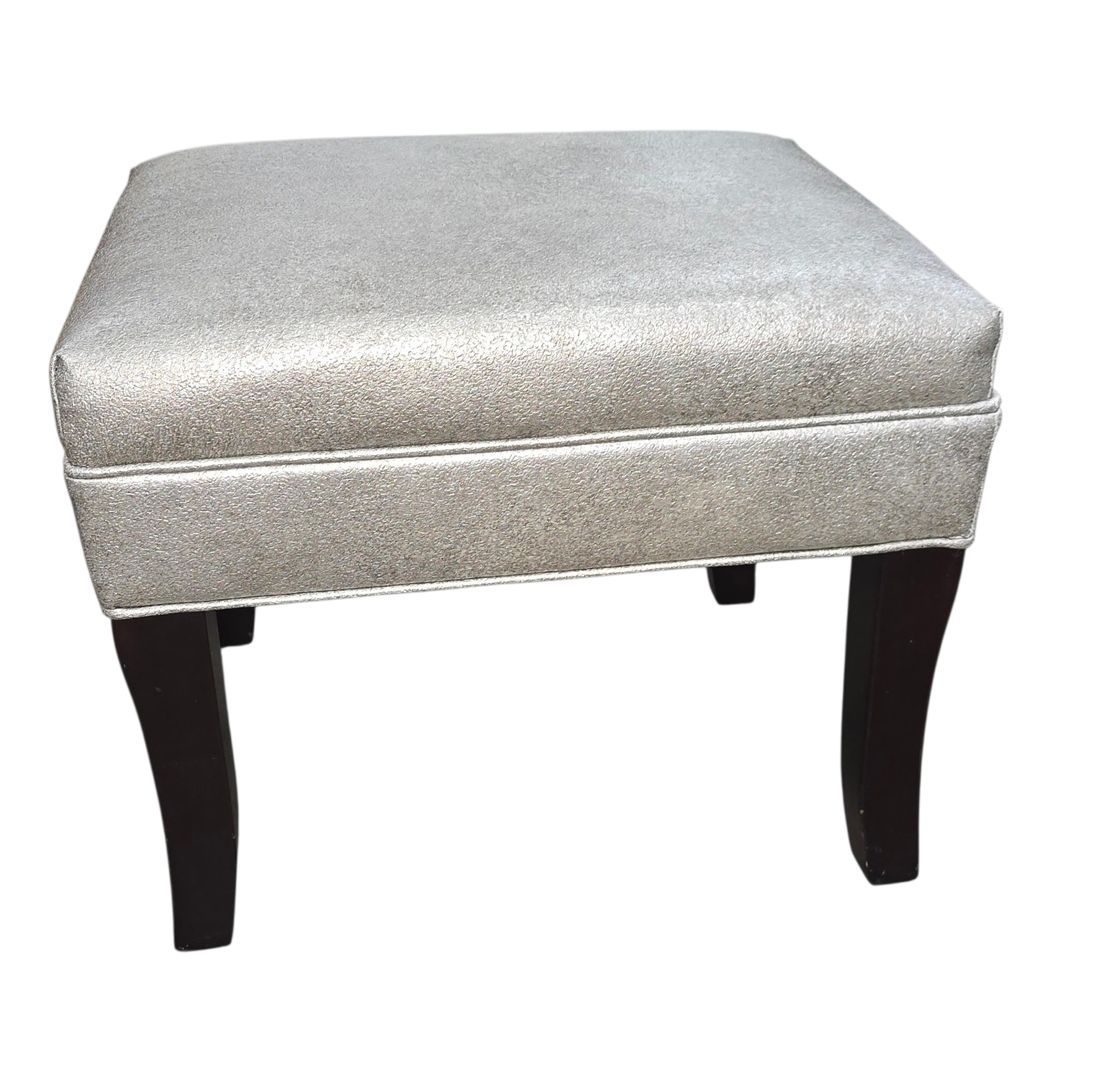 SHL-upholstered-stool-front-view-silver-seat