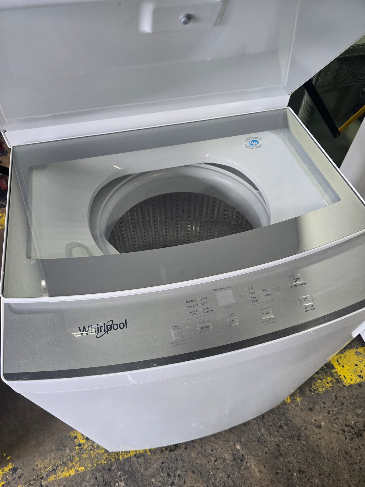 Used Whirlpool WET4024HW0 washer dryer control panel SHL