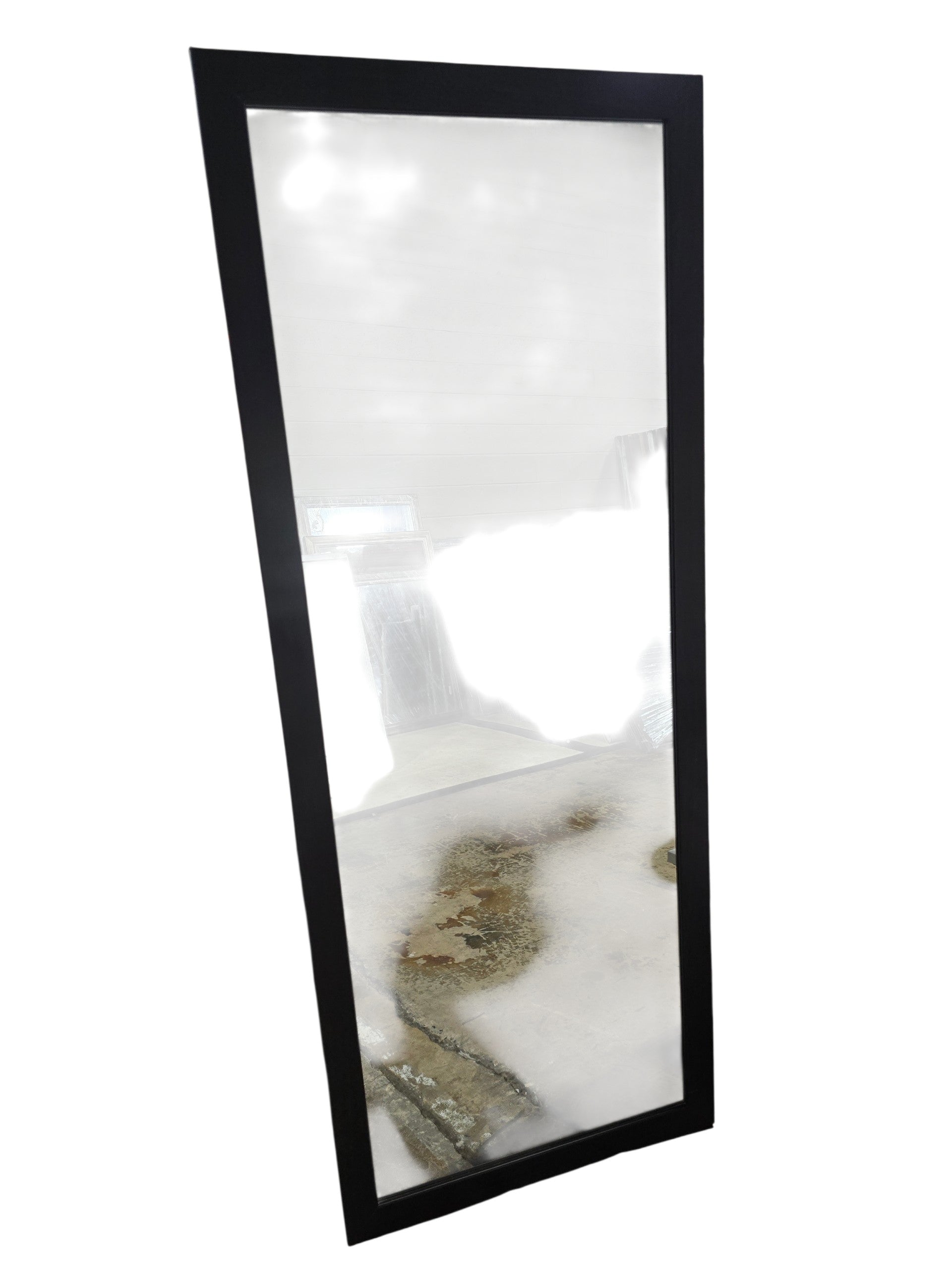 SHL dark brown full length wall mirror measuring 24 x 60 inches with clean modern frame