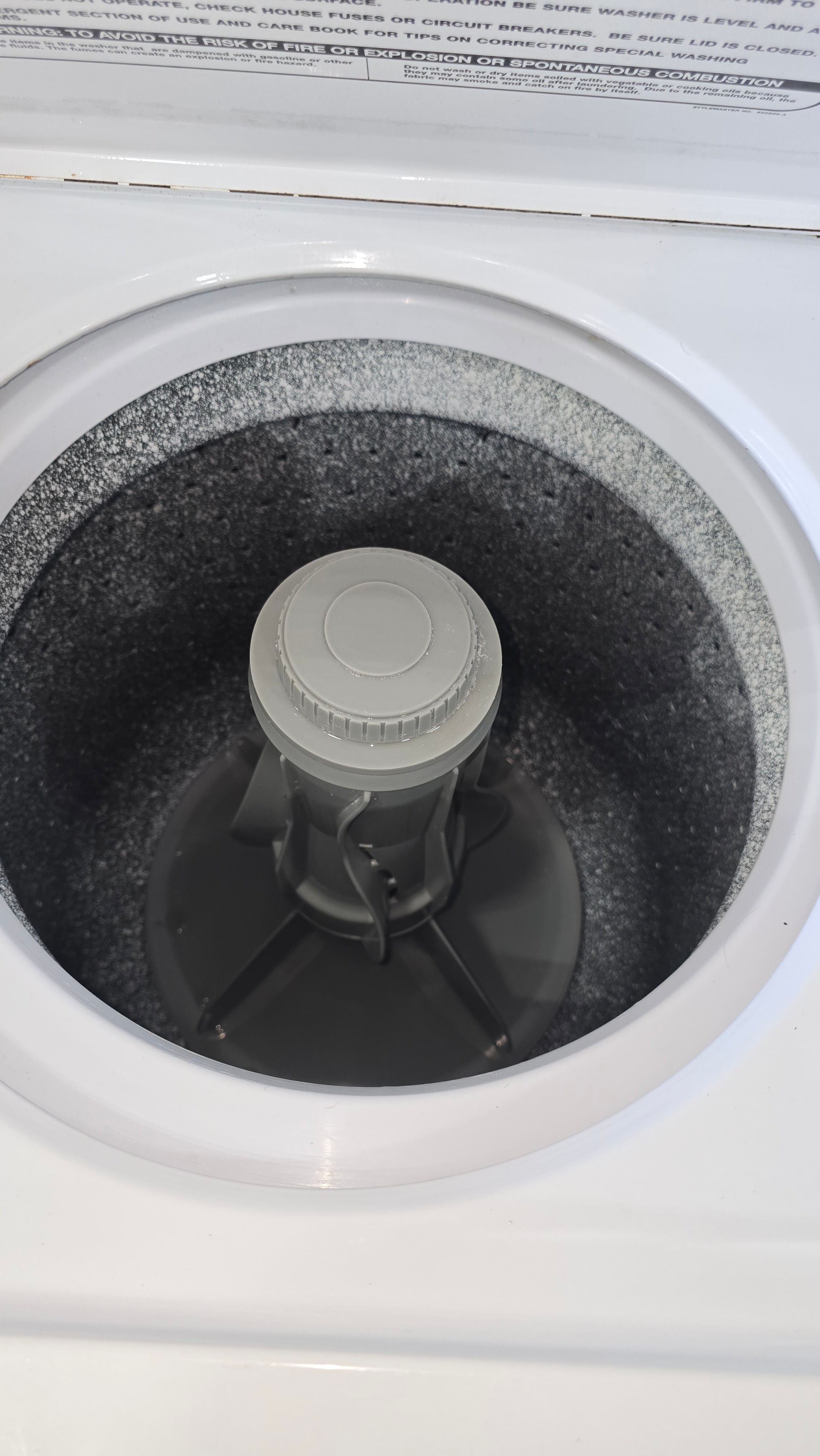 2011 GE Spacemaker 24-inch stacked washer and dryer unit, 1.5 cu.ft., used and in good condition, resort sourced