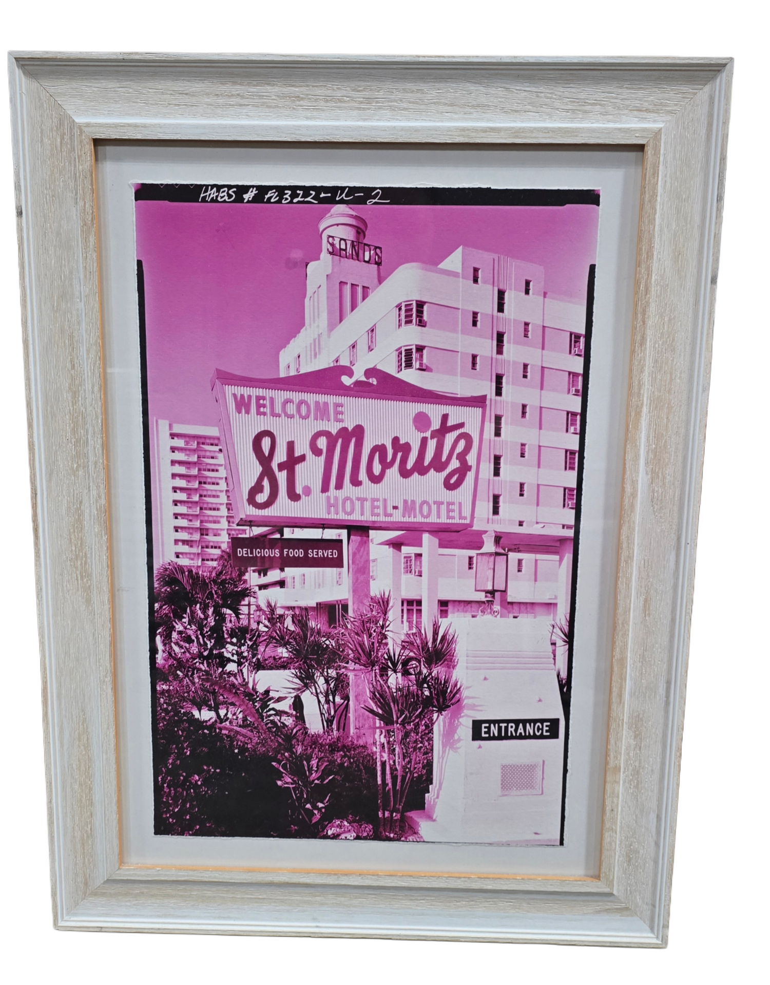 Pink St. Moritz” scenic wall art, 17.5 x 29.5 inches. European-inspired artwork for homes, rentals, or hotel spaces.