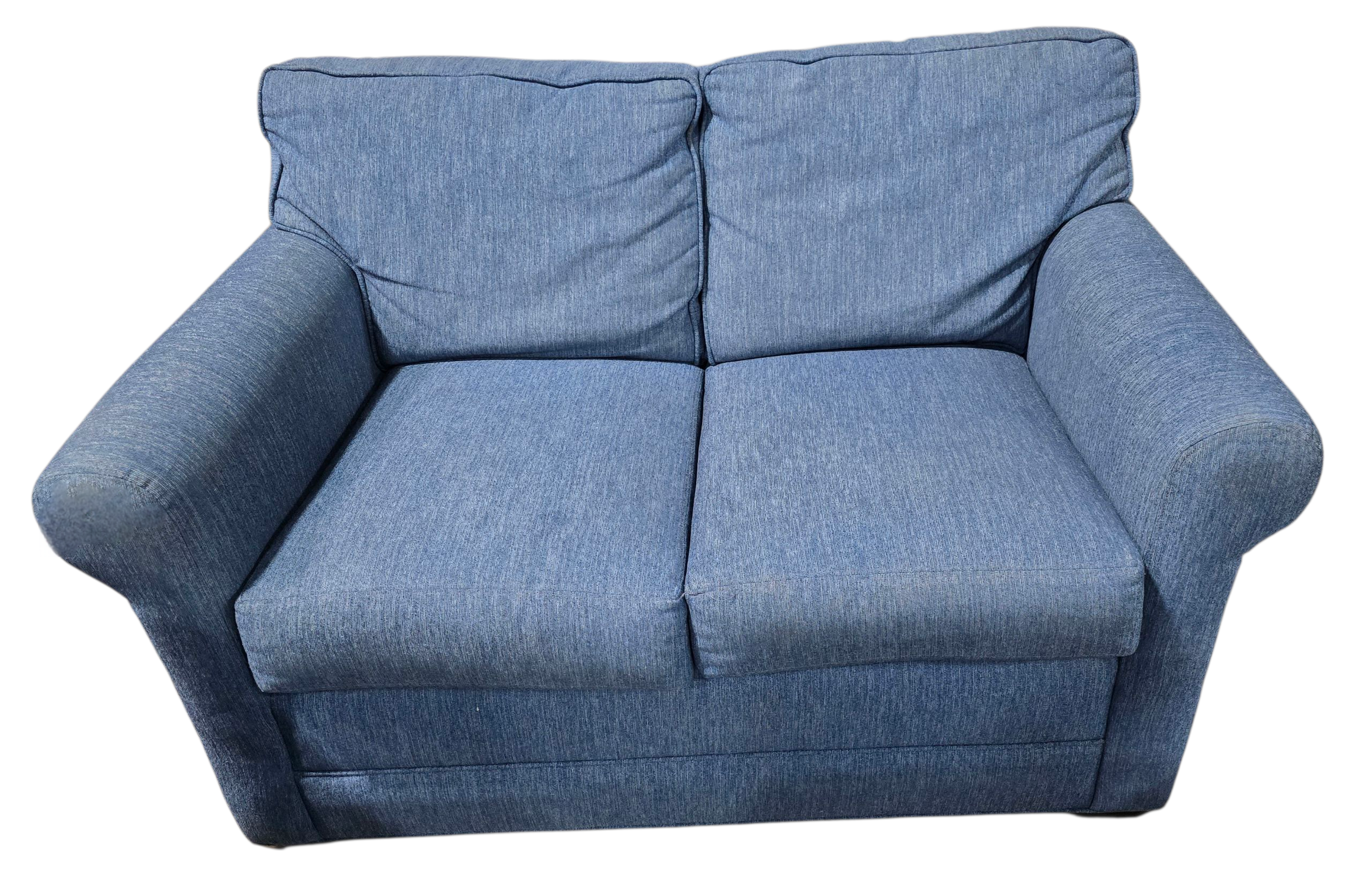Kellex blue loveseat, used and in good condition