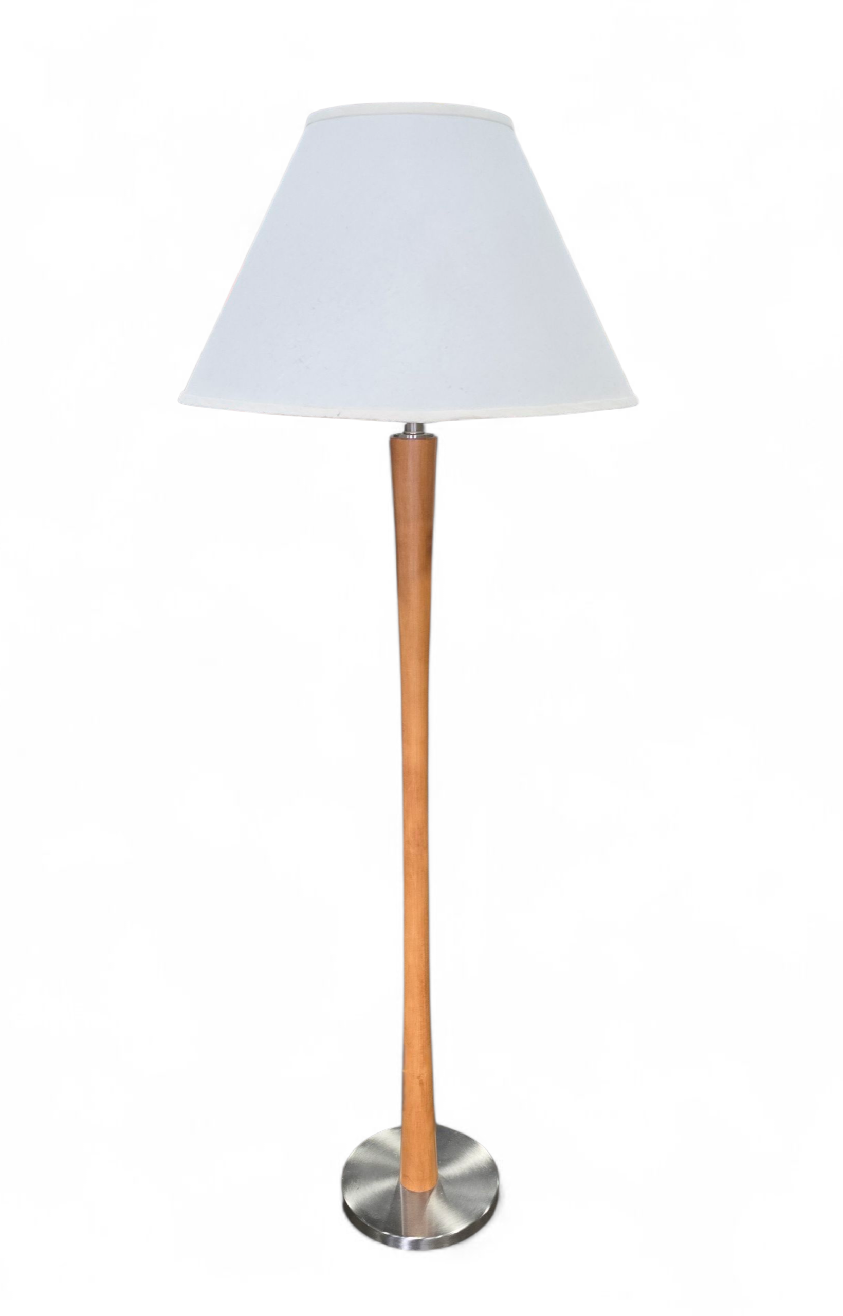 SHL mid-century modern wood floor lamp used and in good condition