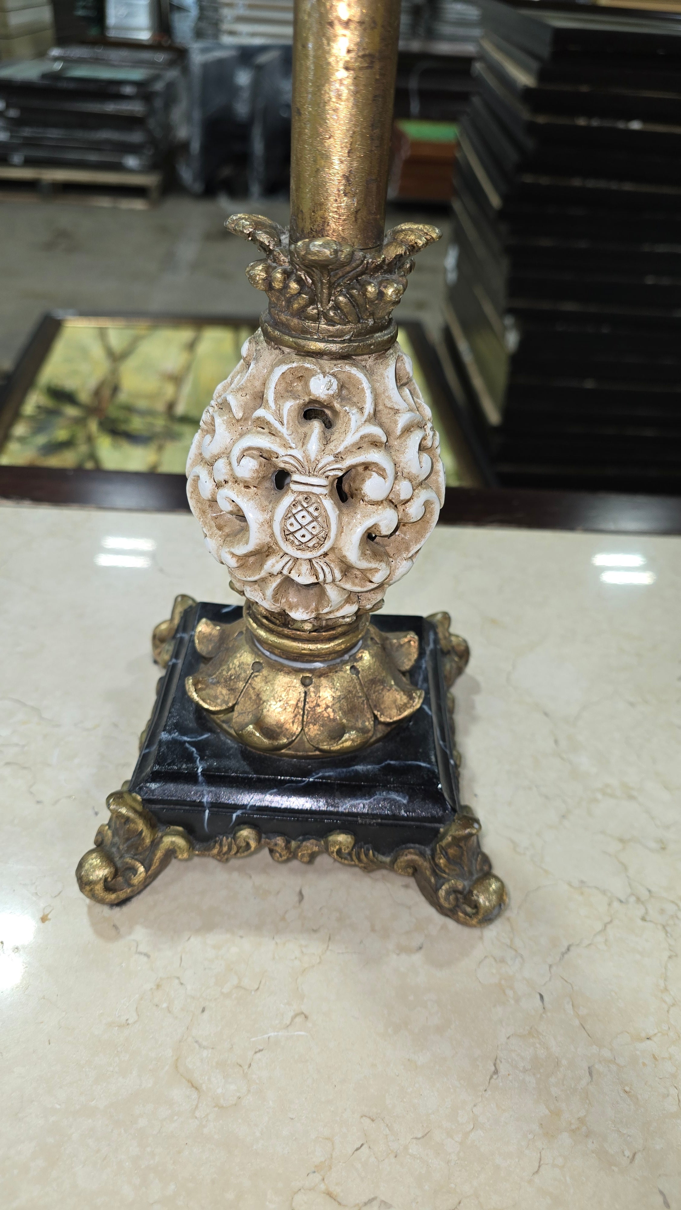 Gold pineapple accent lighting used home décor near Atlanta