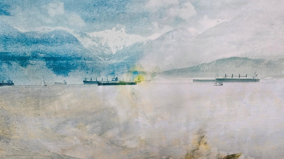 41" X 33" Distant Ships Art