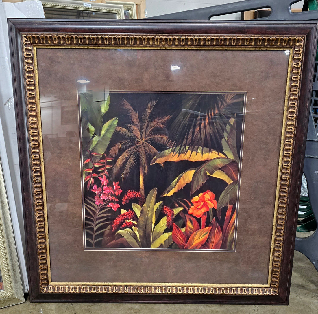 34 3/4" X 34 3/4" Tropical Art