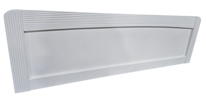 White Reeded Headboard- 78" X 24"