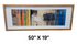 50x19 abstract multi-colored wall art – pre-owned hotel furniture liquidation Cartersville GA