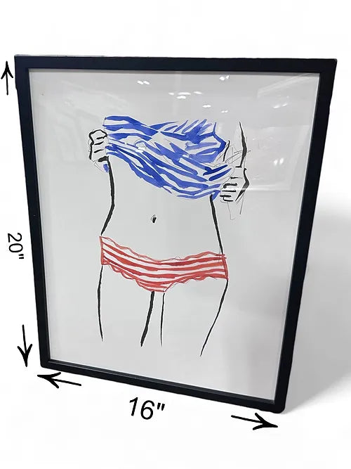 16 X 20 Bathing Suit Art