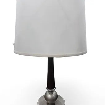 Brown and Silver Lamp