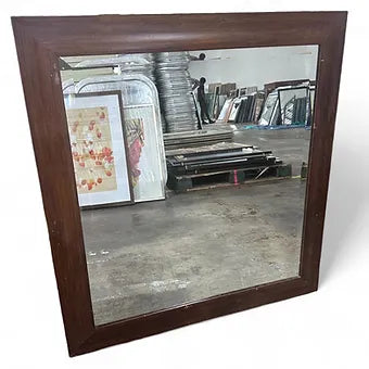 38 X 36 Brown Wooden Mirror