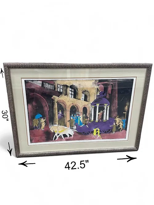 42.5 X 30 Historic Mardi Gras Art