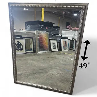 38.5 X 49 Chrome Mirror