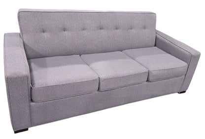 Used gray tufted queen sleeper sofa located in North West Georgia. 