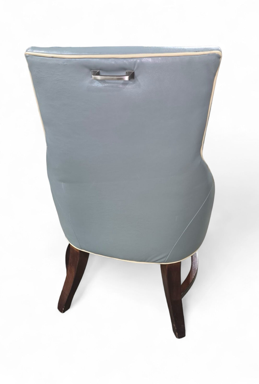 Light Blue Vinyl Dining Chair