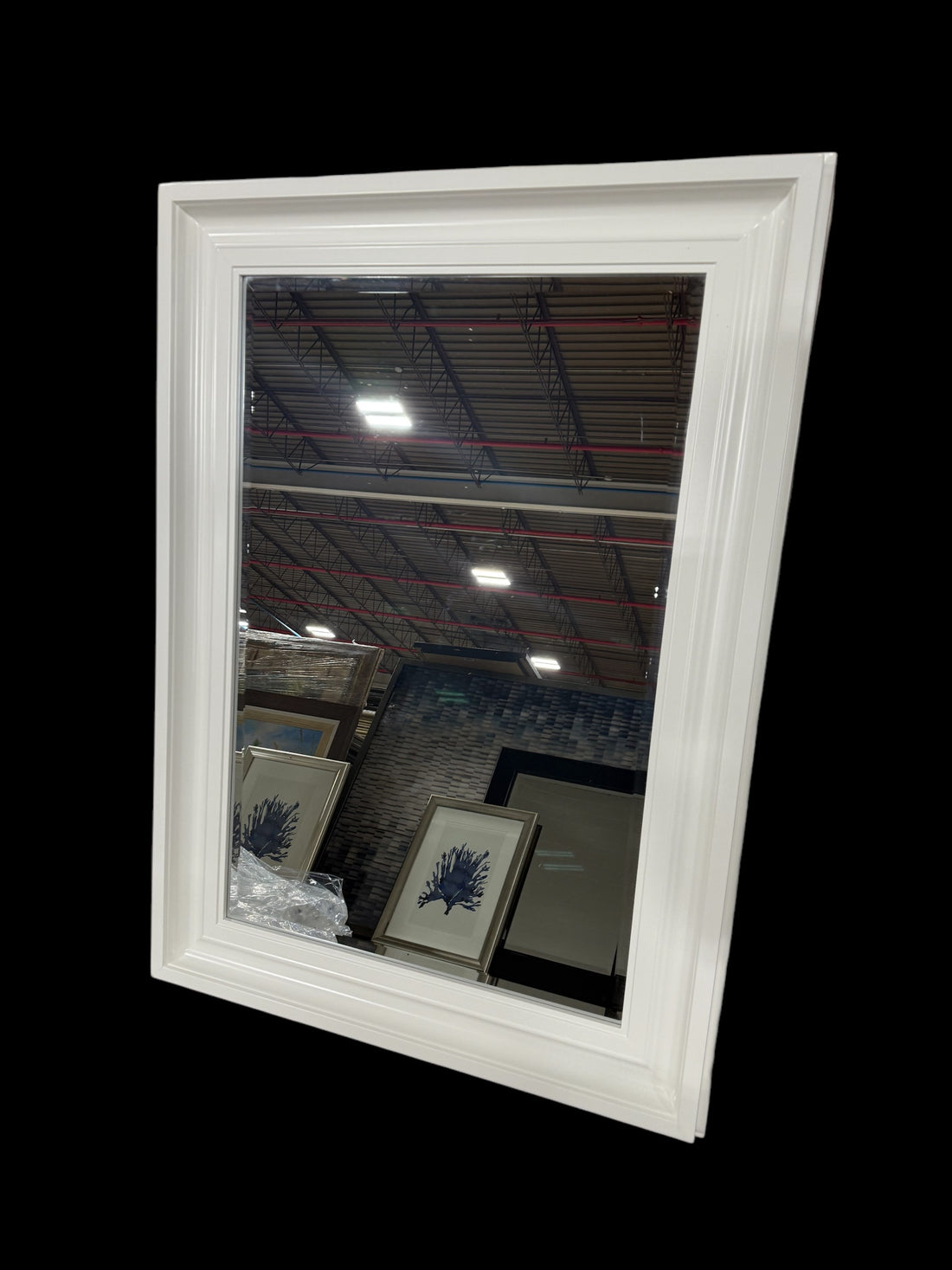 32&quot; X 44.5&quot; White Mirror