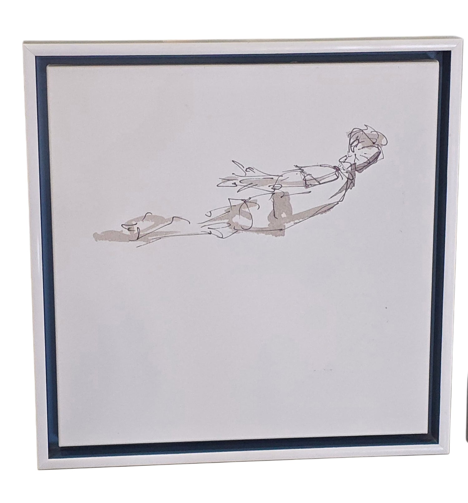 Man leaping into a pool canvas art included in 3 piece set