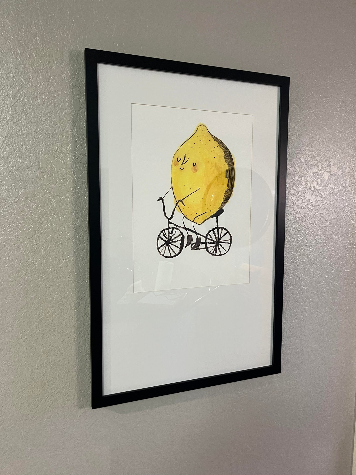 Lemon Riding a Bicycle Picture located at Southern Hospitality Liquidation