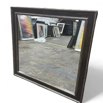 37 X 35 Brown Wall Mirror