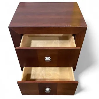 Small 2 Drawer Nightstand