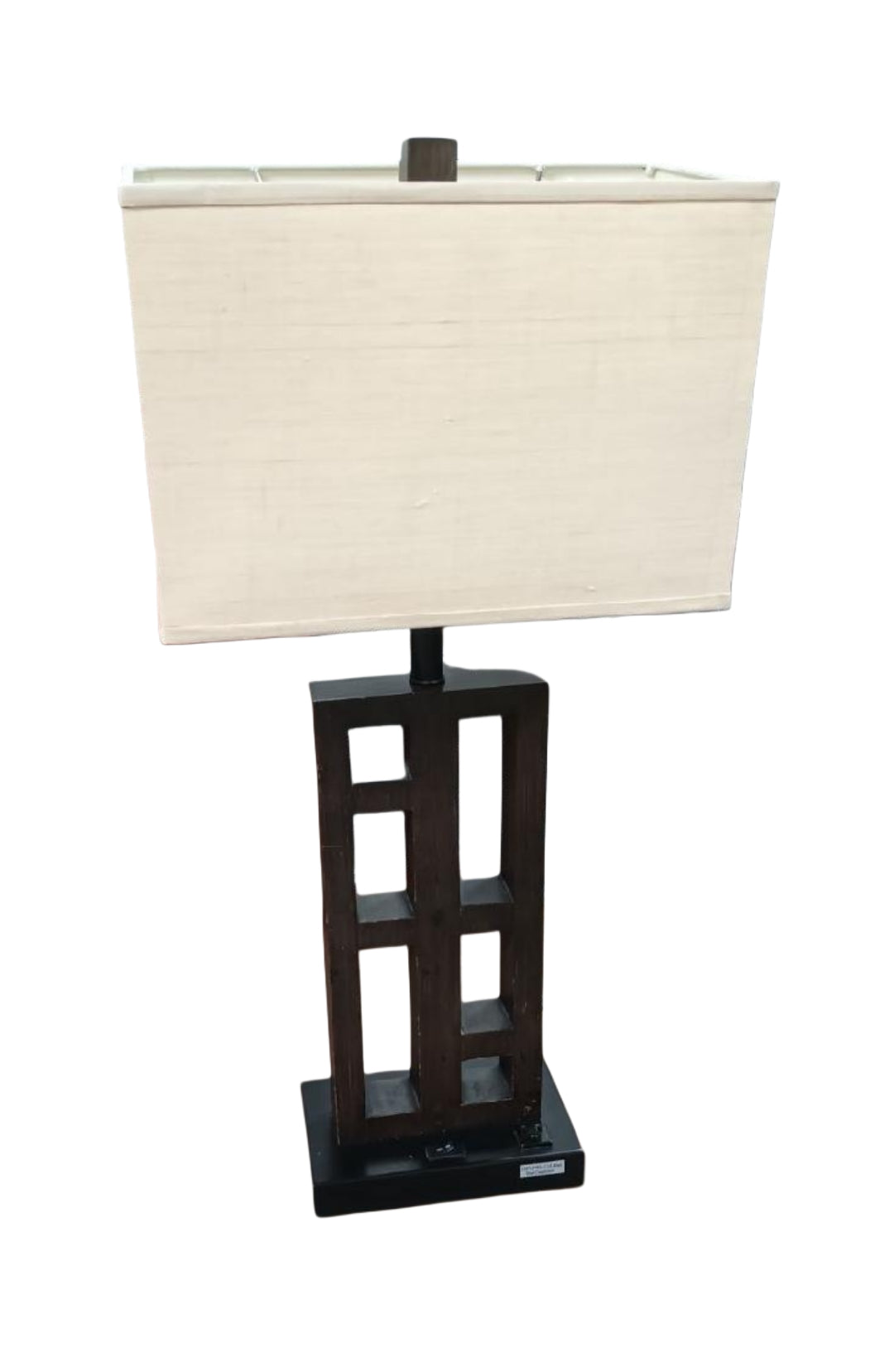 Black Open Square Lamp