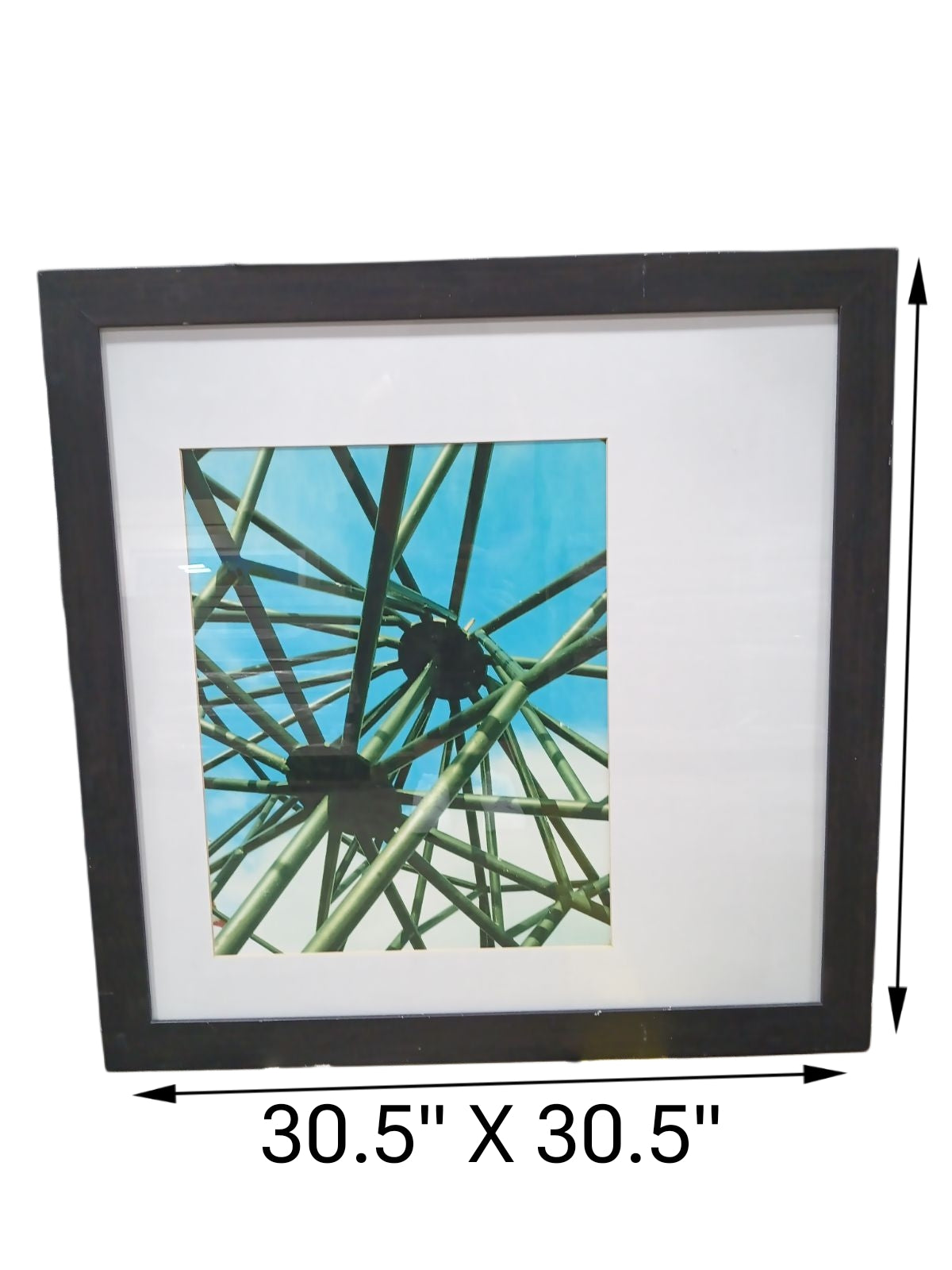 30.5 x 30.5 Metal Architecture Picture with Black Frame