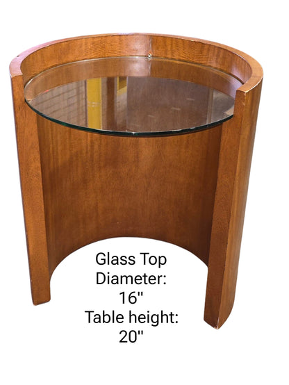 Glass Top Side Table