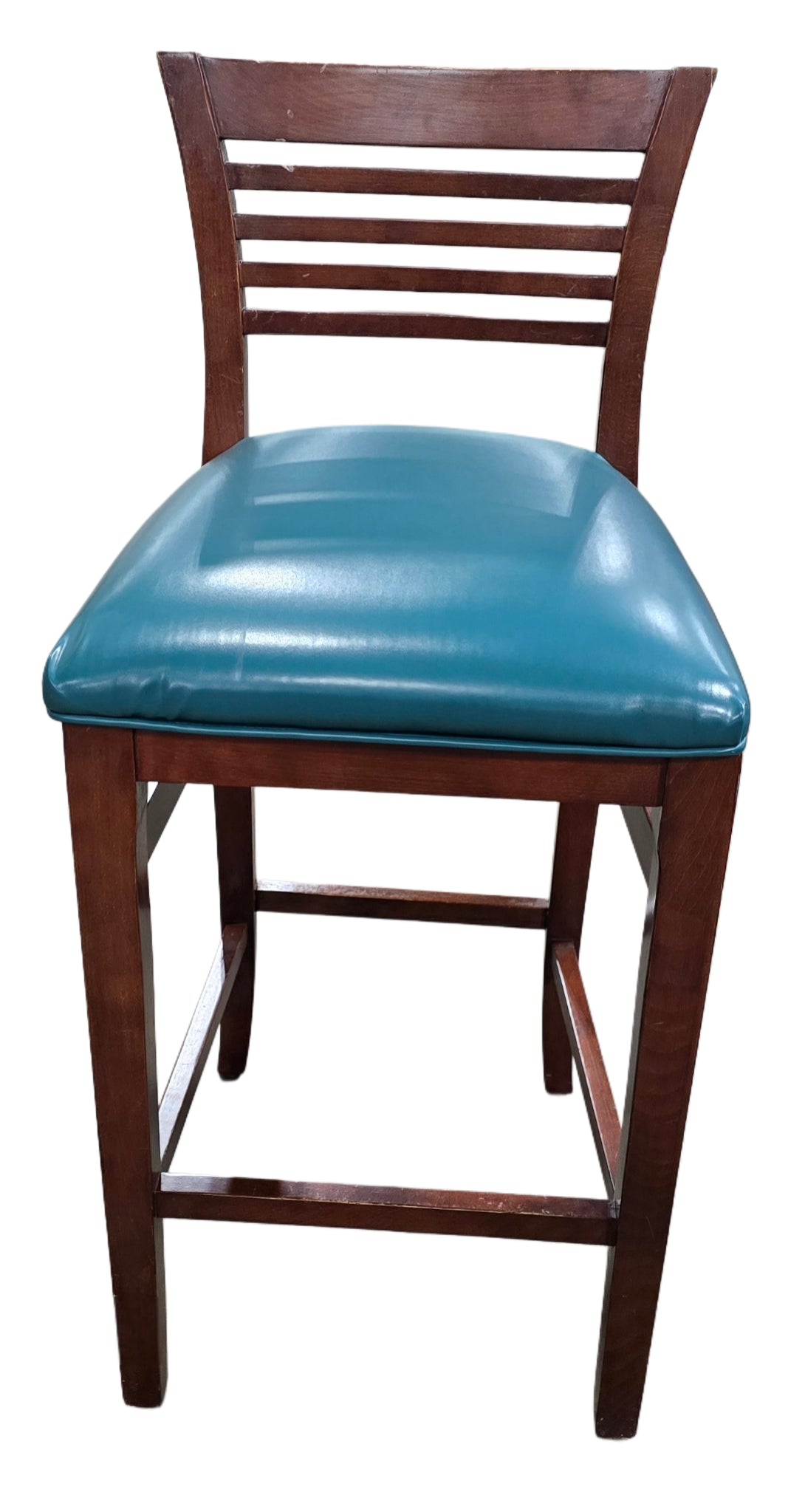 Turquoise Vinyl Bar Stool