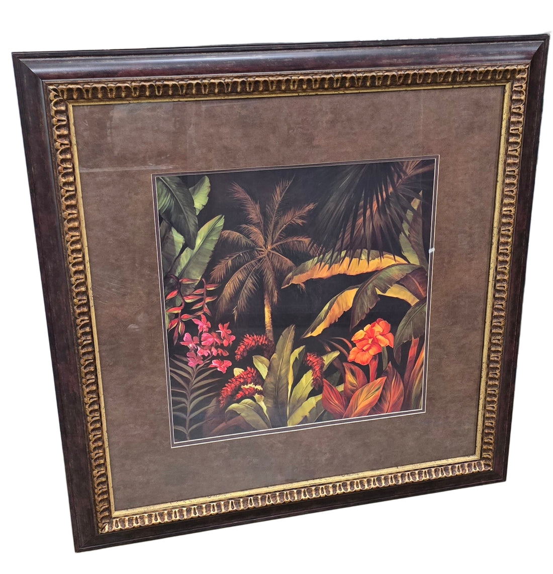 34 3/4" X 34 3/4" Tropical Art