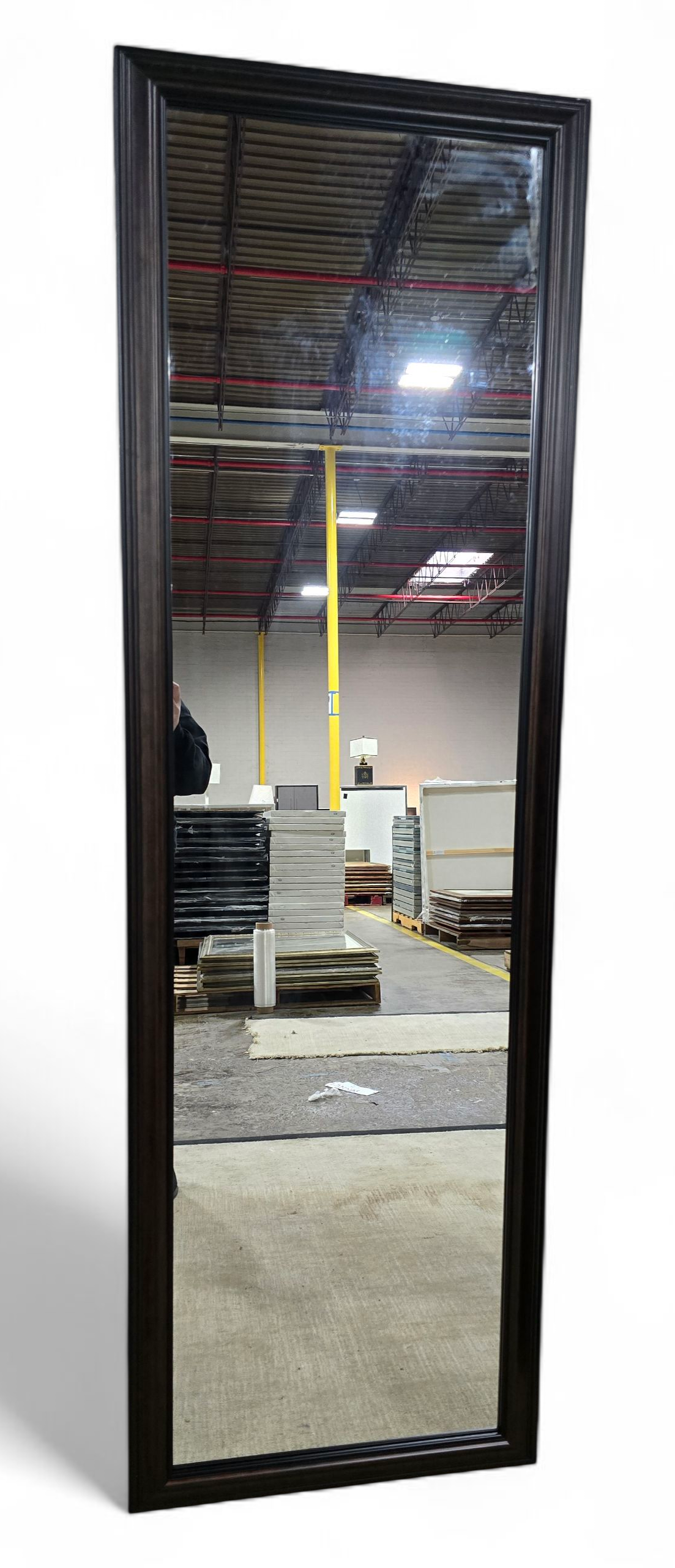 SHL 22x70 dark brown dressing mirror front view, used and in great condition