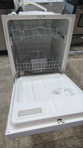 GE 24 inch white dishwasher, gently used and in very good condition