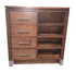 JTB brand 4 drawer dresser with shelves, used and in good condition
