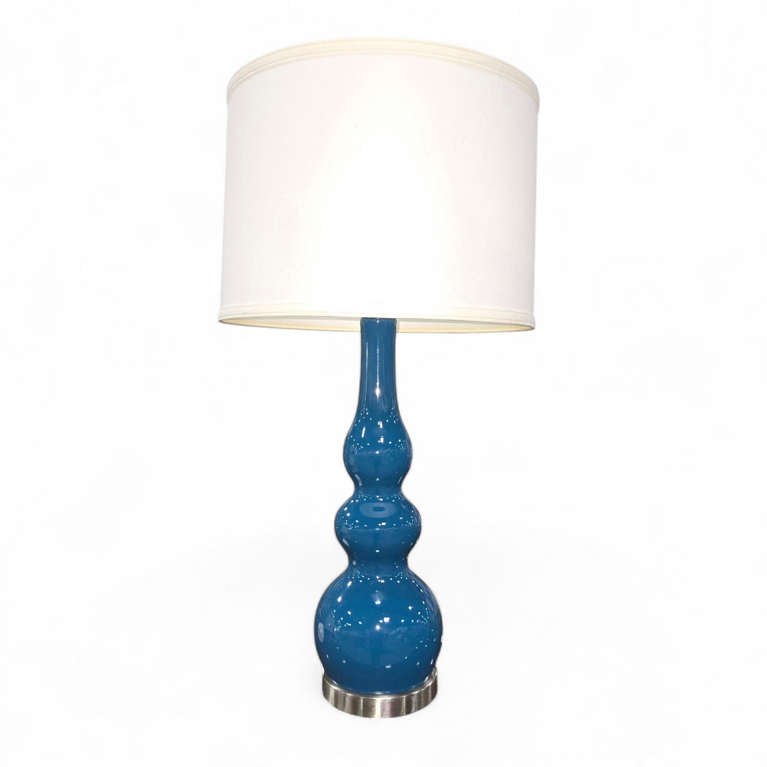 SHL aqua blue table lamp, bubble design, used and in good condition