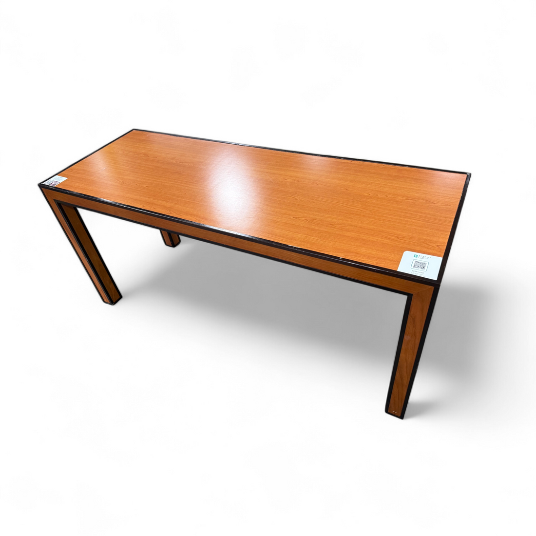 SHL close-up of writing desk top surface showing light wear, used and in good condition