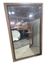 Wall mirror with brown and tan frame 30 x 49 used in good condition