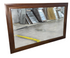 Large wall mirror with brown wood frame 54 x 36 used in good condition