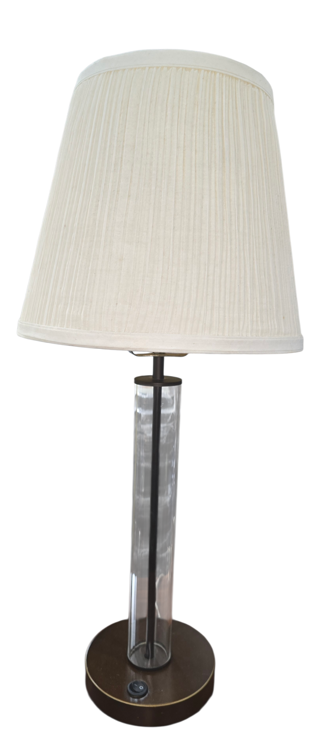 Clear acrylic tube lamp, used and in good condition