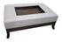 SHL front view of coffee table ottoman with serving tray insert, used and very good condition