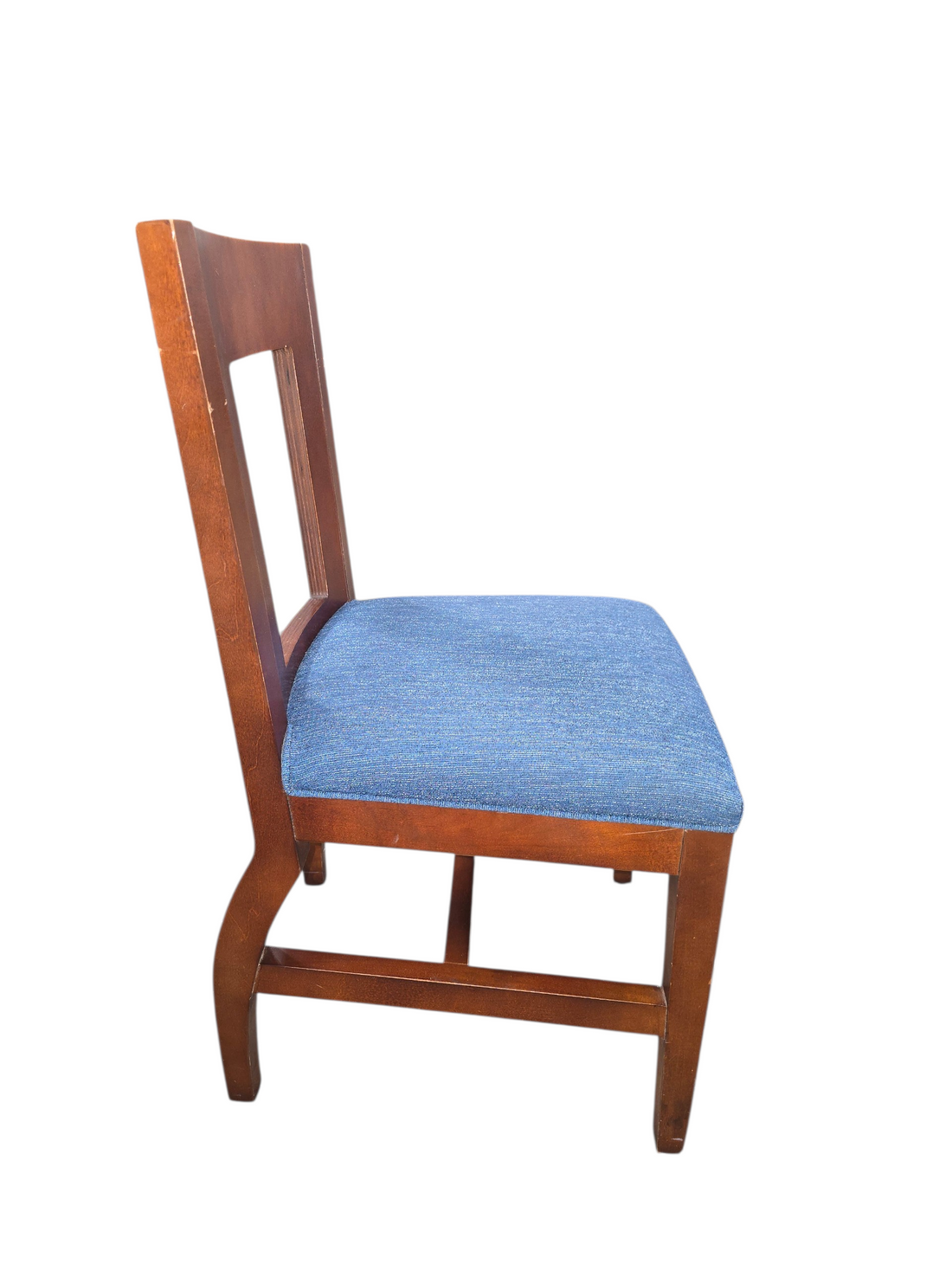 Used dining chair with medium wood finish