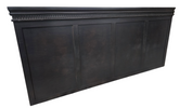 SHL side angle view of dark brown wall-mount headboard