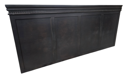 SHL side angle view of dark brown wall-mount headboard