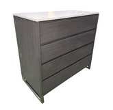 Gray 4 drawer dresser in good condition
